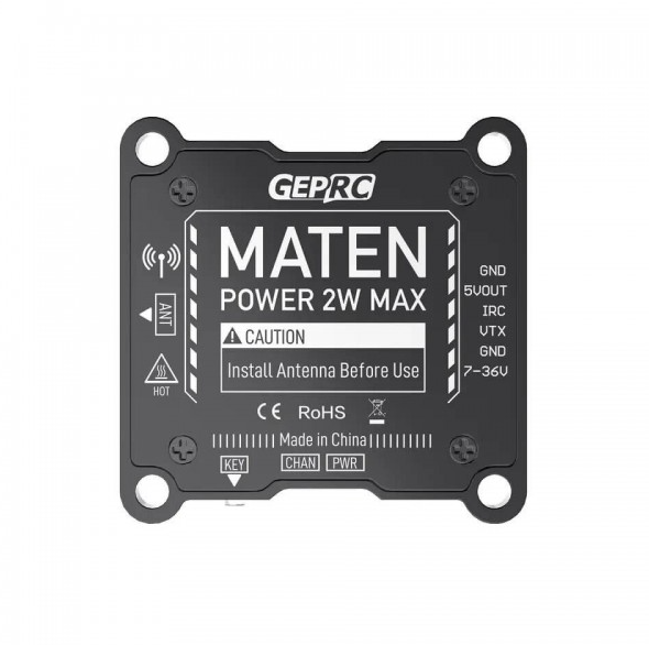 Видеопередатчик GEPRC MATEN 1.2G 2W VTX2